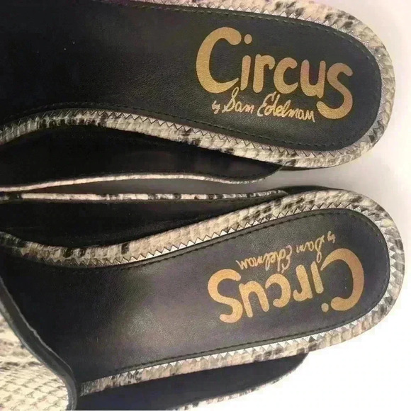 Circus by Sam Edelman Faux Snakeskin slide on shoe penny Size 7M NWOB - Picture 5 of 6